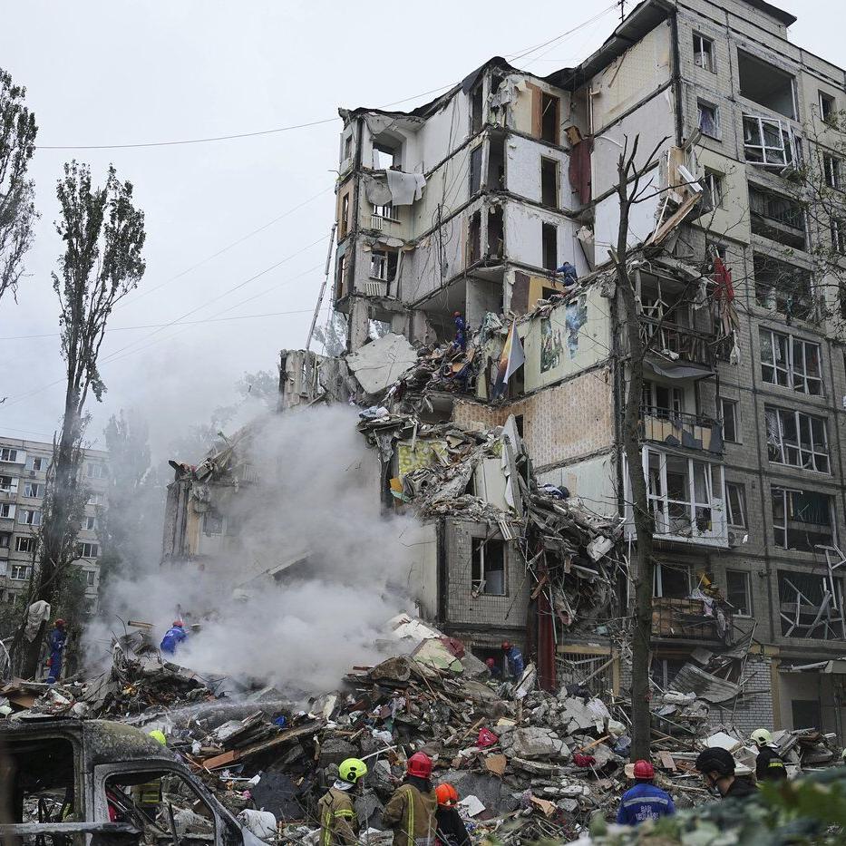 Russian missile and drone attack on Kyiv kills at least 13 people and injures more than 130